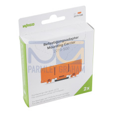 Mounting carrier, for single- and double-row con., 2273 Series, orange