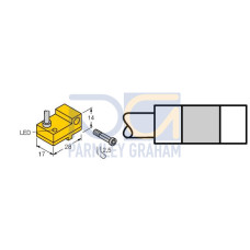 Magnetic Field Sensor, For Pneumatic Cylinders, Operating voltage Nom. 8.2