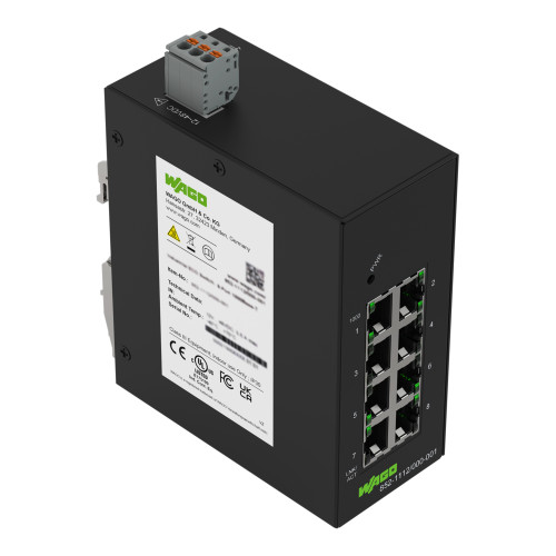 Industrial-ECO-Switch, 8 Ports 1000Base-T, black