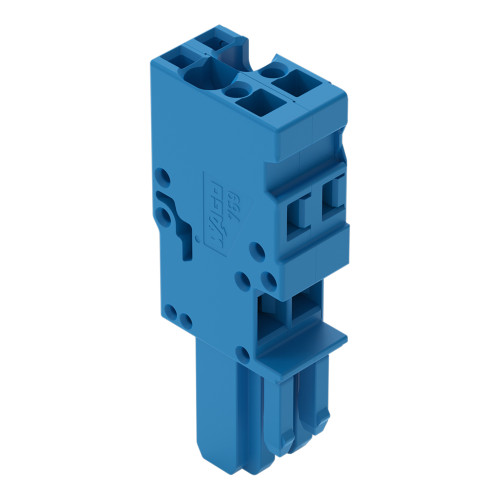 1-conductor female connector, CAGE CLAMP&reg;, 4 mm&sup2;, blue