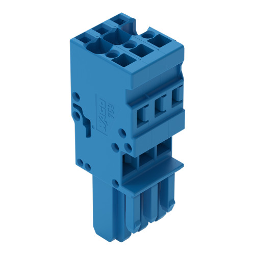 1-conductor female connector, CAGE CLAMP&reg;, 4 mm&sup2;, blue