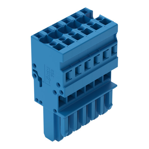 1-conductor female connector, CAGE CLAMP&reg;, 4 mm&sup2;, blue