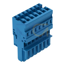 1-conductor female connector, CAGE CLAMP&reg;, 4 mm&sup2;, blue