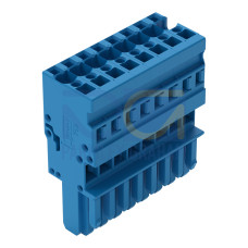 1-conductor female connector, CAGE CLAMP&reg;, 4 mm&sup2;, blue