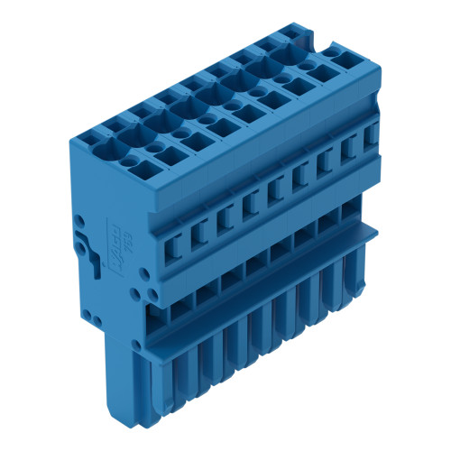 1-conductor female connector, CAGE CLAMP&reg;, 4 mm&sup2;, blue