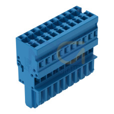 1-conductor female connector, CAGE CLAMP&reg;, 4 mm&sup2;, blue