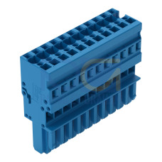 1-conductor female connector, CAGE CLAMP&reg;, 4 mm&sup2;, blue