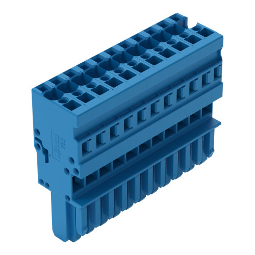 1-conductor female connector, CAGE CLAMP&reg;, 4 mm&sup2;, blue