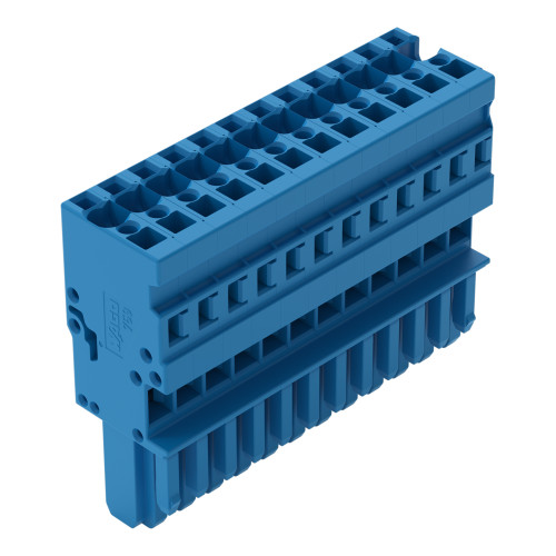 1-conductor female connector, CAGE CLAMP&reg;, 4 mm&sup2;, blue