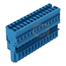 1-conductor female connector, CAGE CLAMP&reg;, 4 mm&sup2;, blue