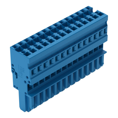 1-conductor female connector, CAGE CLAMP&reg;, 4 mm&sup2;, blue