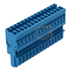 1-conductor female connector, CAGE CLAMP&reg;, 4 mm&sup2;, blue