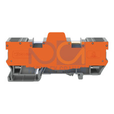 2-pin terminal block for pluggable modules, 8-pole, with 2 jumper positions, gray