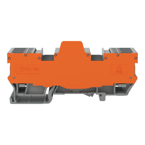 2-pin terminal block for pluggable modules, 8-pole, with 2 jumper positions, gray