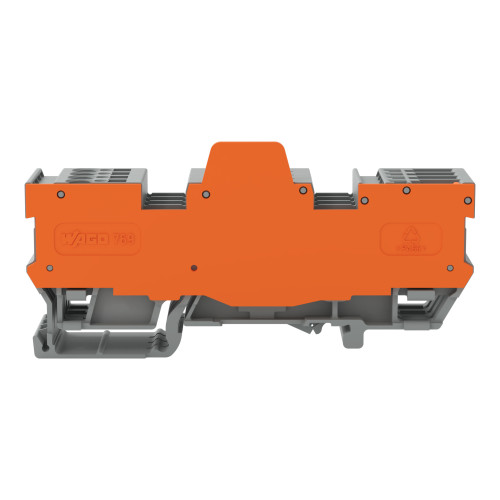1-conductor/1-pin terminal block for pluggable modules, 8-pole, with 2 jumper positions, gray