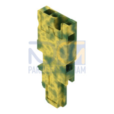 Start module for 1-conductor female connector, CAGE CLAMP&reg;, 4 mm&sup2;, green-yellow