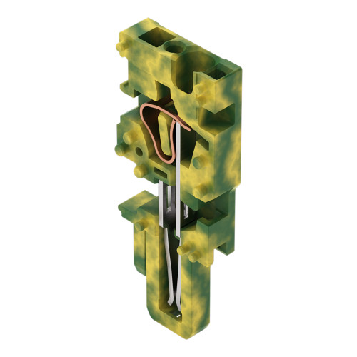 Center module for 1-conductor female connector, CAGE CLAMP&reg;, 4 mm&sup2;, green-yellow