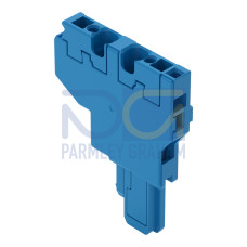 Start module for 2-conductor female connector, CAGE CLAMP&reg;, 4 mm&sup2;, blue