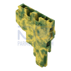Start module for 2-conductor female connector, CAGE CLAMP&reg;, 4 mm&sup2;, green-yellow