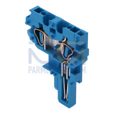 Center module for 2-conductor female connector, CAGE CLAMP&reg;, 4 mm&sup2;, blue