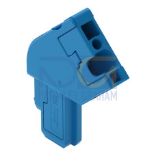Start module for 1-conductor female connector,  angled, CAGE CLAMP&reg;, 4 mm&sup2;, blue