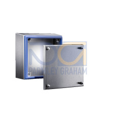 HD Terminal box, WHD: 150x150x80 mm, Stainless steel 1.4301, with mounting plate