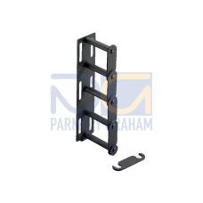 DK Cable routing bars for universal use, 4 U, RAL 9005