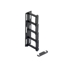 DK Cable routing bars for universal use, 4 U, RAL 9005