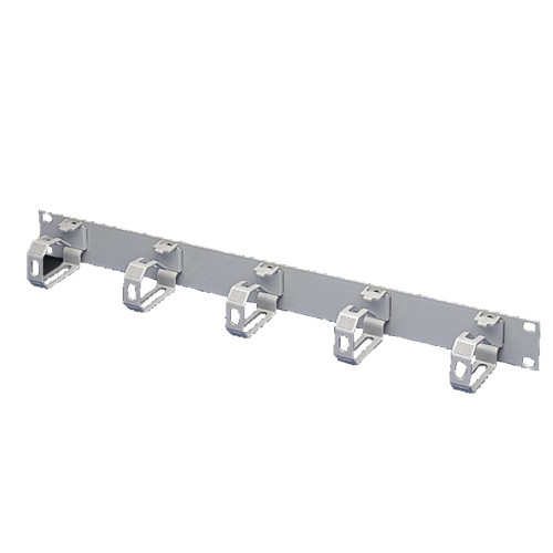 DK Cable management panel, 1 U, with plastic rings