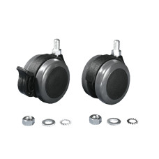 CP Twin castors, je 2 with/without lock, static load per castor 75 kg