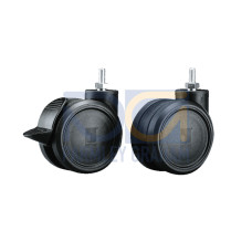 DK Twin castors, M12, each 2 with/without Lock