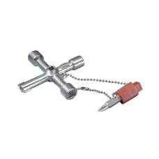SZ Universal key, double bit No. 5, 8 mm triangular and square