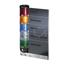 SG Label panel, for signal pillar, modular, for 5 optical components