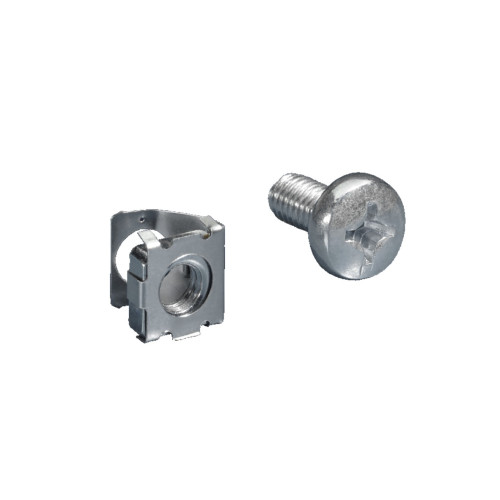 DK Spring nuts with screws, L:10 mm, M6, T-slot mounting angles