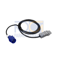 DK Connection cable, L: 3 m, 16 A, 1-phase, Wago X-Com, CEE, For PSM