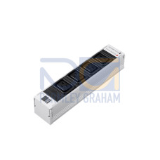 DK PSM Plus socket module, C19, 4-way, black, non-switchable