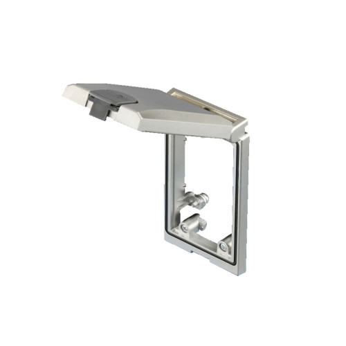 SZ Interface flap, modular, mounting frame, single, with metal flap