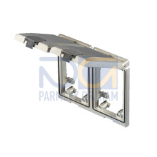 SZ Interface flap, modular, mounting frame, double, with metal flap