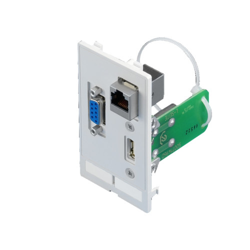 SZ Interface flap, modular, interface inserts, USB A, jack/jack