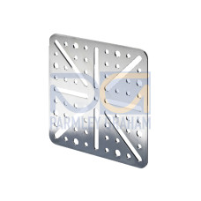 Mounting plate, for screw fastening, large