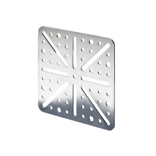 Mounting plate, for screw fastening, large