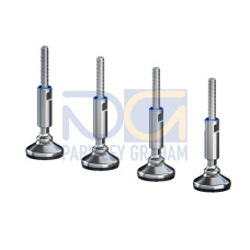 HD Levelling foot, without base mount, Stainless steel 1.4301