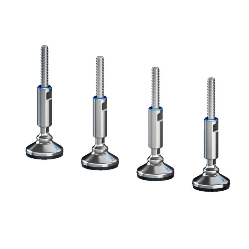 HD Levelling foot, without base mount, Stainless steel 1.4301