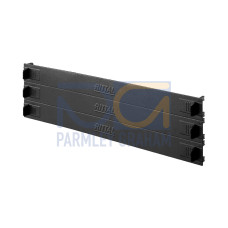DK Blanking panel, 482.6 mm (19"), 3 U, Toolless fixing, RAL 9005