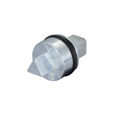 SZ Lock insert, version A, Die-cast zinc, 6.5 mm triangular, L: 27 mm