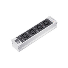 DK PSM Plus socket module, C13, 4-way, black