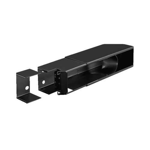 SK Air duct for side air flow, 2 U, depth-variable 275-418 mm