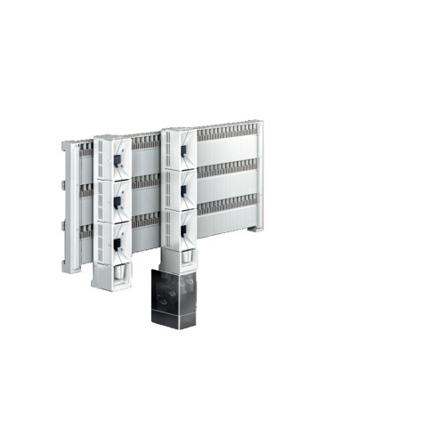 Connection adaptor 1400 A, 690 V, 3-pole, 185 mm cable outet bottom