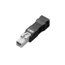 Connector, for through-wiring, 2-pole, 24 V DC