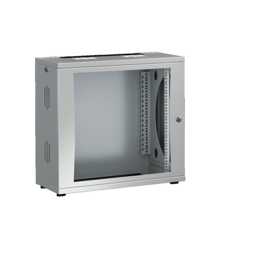 DK FlatBox, WHD: 600x625x400 mm, 12 U, with 482.6 mm (19") mounting frame